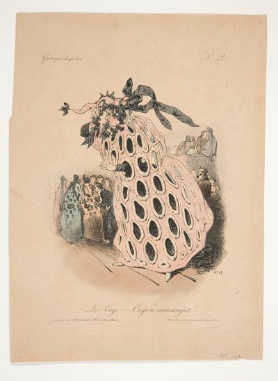 LÜGENKÄFIG. - KÄFIG DER LÜGEN. von Paul Gavarni