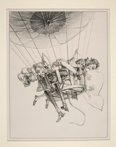 Der verlorene Ballon von Paul Gavarni