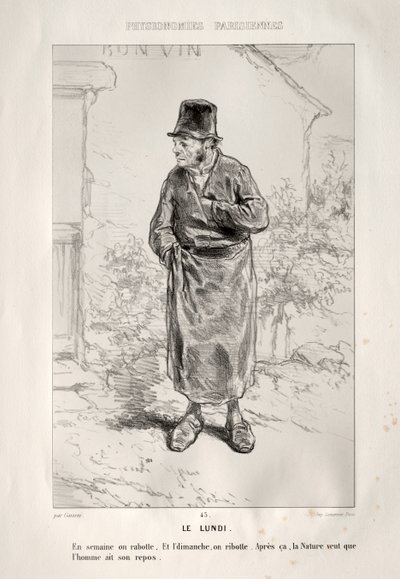 Der Montag von Paul Gavarni