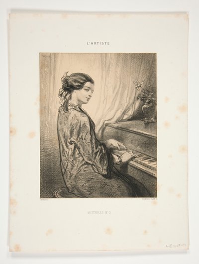 Die Künstlerinnen / Mistress W.G von Paul Gavarni