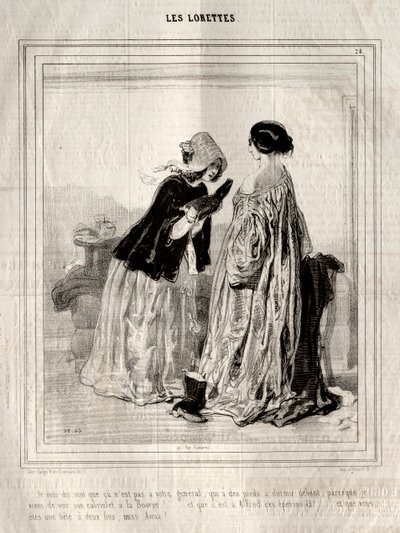 Les Lorettes von Paul Gavarni