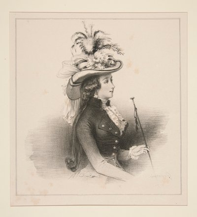 MODES DE PARIS EN 1787 von Paul Gavarni