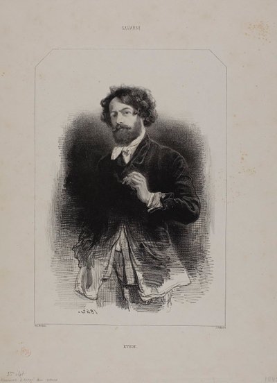 Selbstporträt von Paul Gavarni
