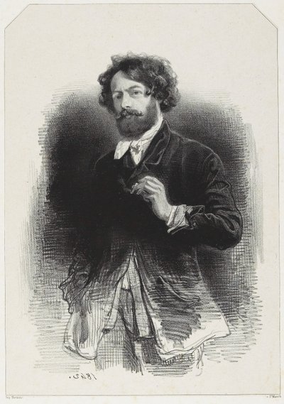 Selbstporträt von Paul Gavarni
