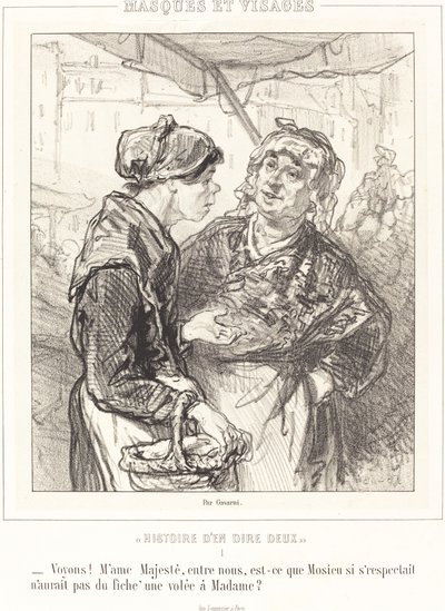 "Voyons! Mme Majeste..." von Paul Gavarni