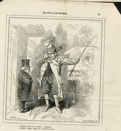 Illustration von Hadol (1835-1875) in Le Charivari von Paul Hadol