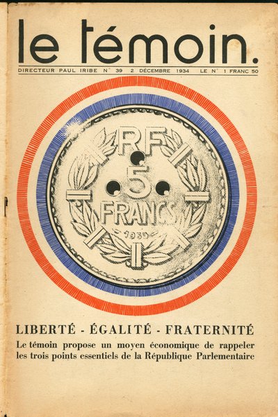 Der Zeuge, Satire in Farben von Paul Iribe