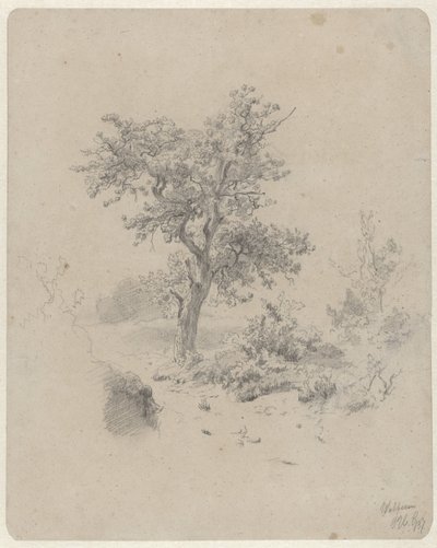 Landschaft mit Eiche von Paul Joseph Constantin Gabriel