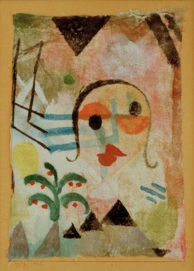 Bildnis einer Rothaarigen von Paul Klee