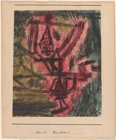 Feuer Clown I von Paul Klee