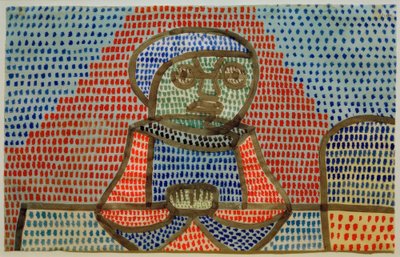 Knabe am Tisch von Paul Klee