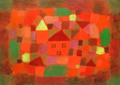 Landschaft mit Sonnenuntergang von Paul Klee