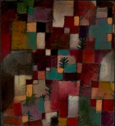 Rotgrüne und Violett-Gelbe Rhythmen von Paul Klee