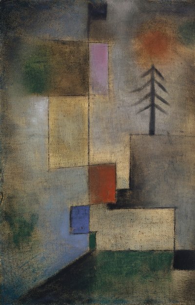Kleines Bild von Tannenbäumen von Paul Klee