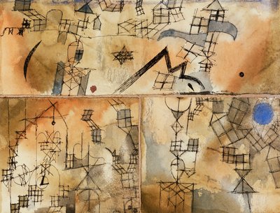 Dreiteilige Komposition von Paul Klee