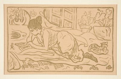 Liegendes Mädchen von Paul Elie Ranson