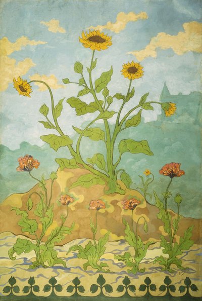 Sonnenblumen und Mohnblumen, 1899 von Paul Elie Ranson