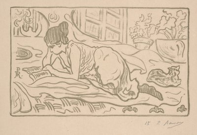 Die liegende Leserin von Paul Elie Ranson