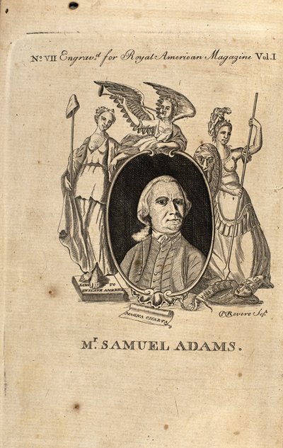 Samuel Adams, 1774 von Paul Revere