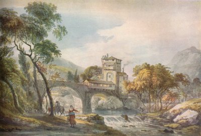 Eine klassische Landschaft, um 18. Jahrhundert von Paul Sandby