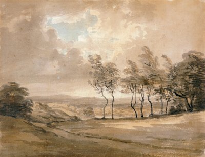 Ansicht von Hampstead Heath, 18. Jahrhundert von Paul Sandby