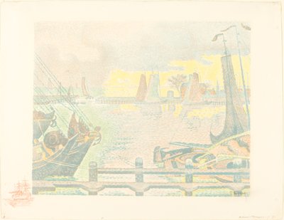 Boote in Flushing (Bateaux à Flessingue) von Paul Signac