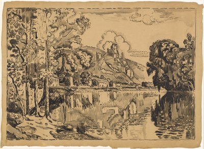 Les Andelys an einem Sommermorgen von Paul Signac