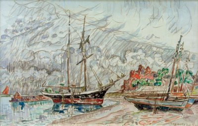 Marine a Loquivy von Paul Signac