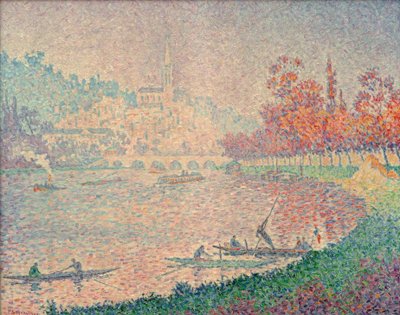Saint-Cloud (Die Seine bei Saint-Cloud) von Paul Signac