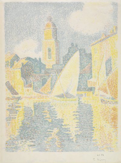 Saint-Tropez: Der Hafen, 1897-98 von Paul Signac