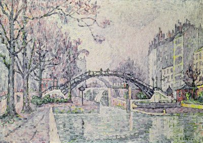 Der Canal Saint-Martin, 1933 von Paul Signac