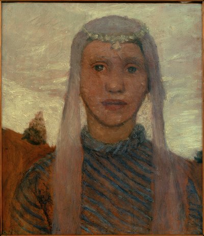 Mädchen mit Schleier von Paula Modersohn Becker