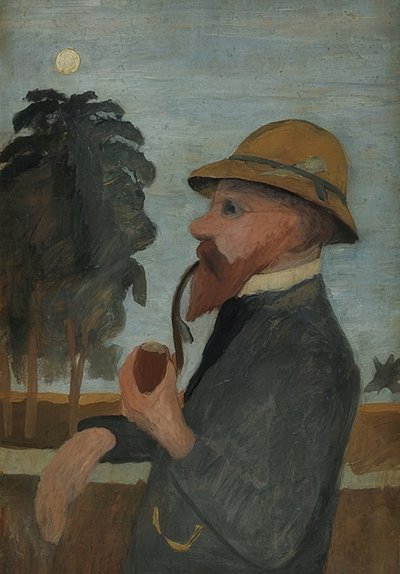 Otto Modersohn mit Pfeife von Paula Modersohn Becker