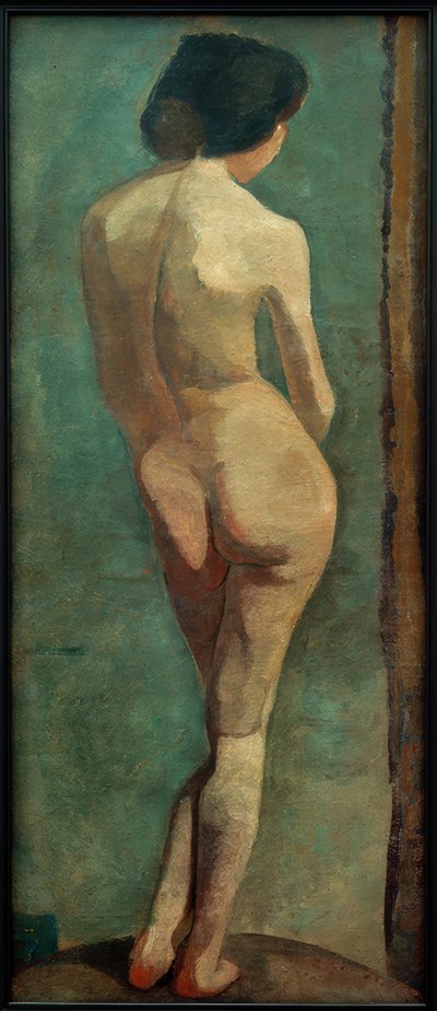 Stehender weiblicher Rückenakt von Paula Modersohn Becker