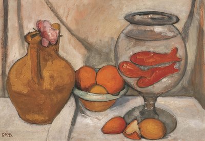 Stillleben mit Goldfischglas von Paula Modersohn Becker
