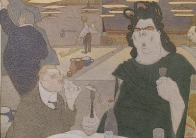 Karikatur von Fyodor Shalyapin, 1910er Jahre von Pavel Yegorovich Shcherbov