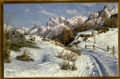 Winter im Engadin von Peder Monsted