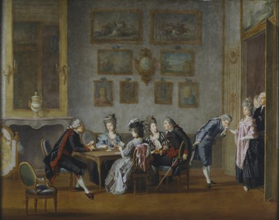 Kartenspiel im Haus von Elis Schroderheim von Pehr Hilleström