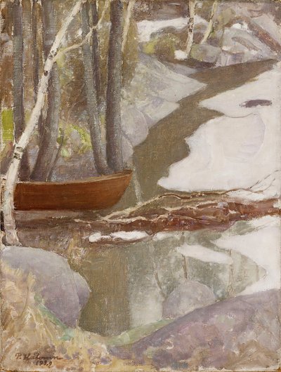Frühlingslandschaft, 1929 von Pekka Halonen