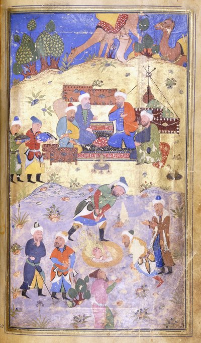 Yusuf wird aus der Grube gerettet, ca. 1492-1493 von Persian School