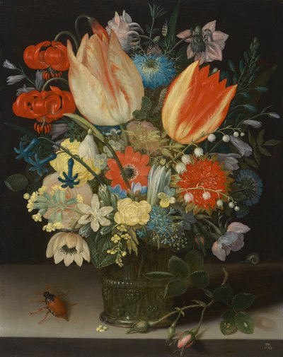 Stillleben mit Tulpen von Peter Binoit