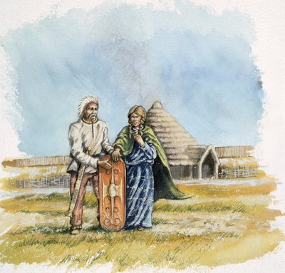 Eisenzeit Mann und Frau von Peter Dunn