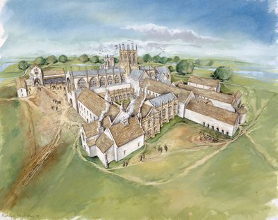 Muchelney Abbey, 16. Jahrhundert, ca. 1990-2010 von Peter Dunn
