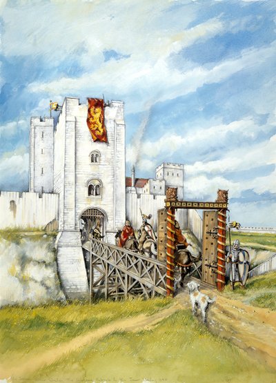 Old Sarum, 1140 von Peter Dunn