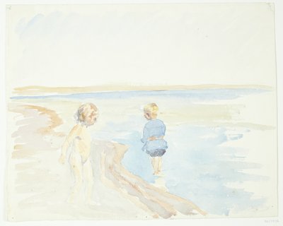 Kinder am Strand von Peter Hansen