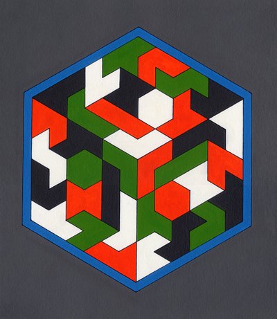 Hexiamonds, 2008 von Peter McClure
