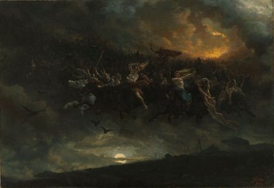 Die wilde Jagd auf Odin, 1872 von Peter Nicolai Arbo