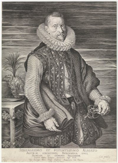 Erzherzog Albrecht von Österreich (Gravur) von Peter Paul Rubens