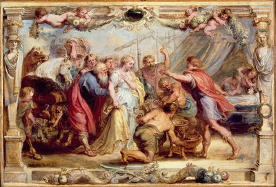 Briseis wird Achilles zurückgegeben, 1630-1631 von Peter Paul Rubens