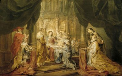 Der hl. Ildefonso empfängt das Meßgewand von Peter Paul Rubens